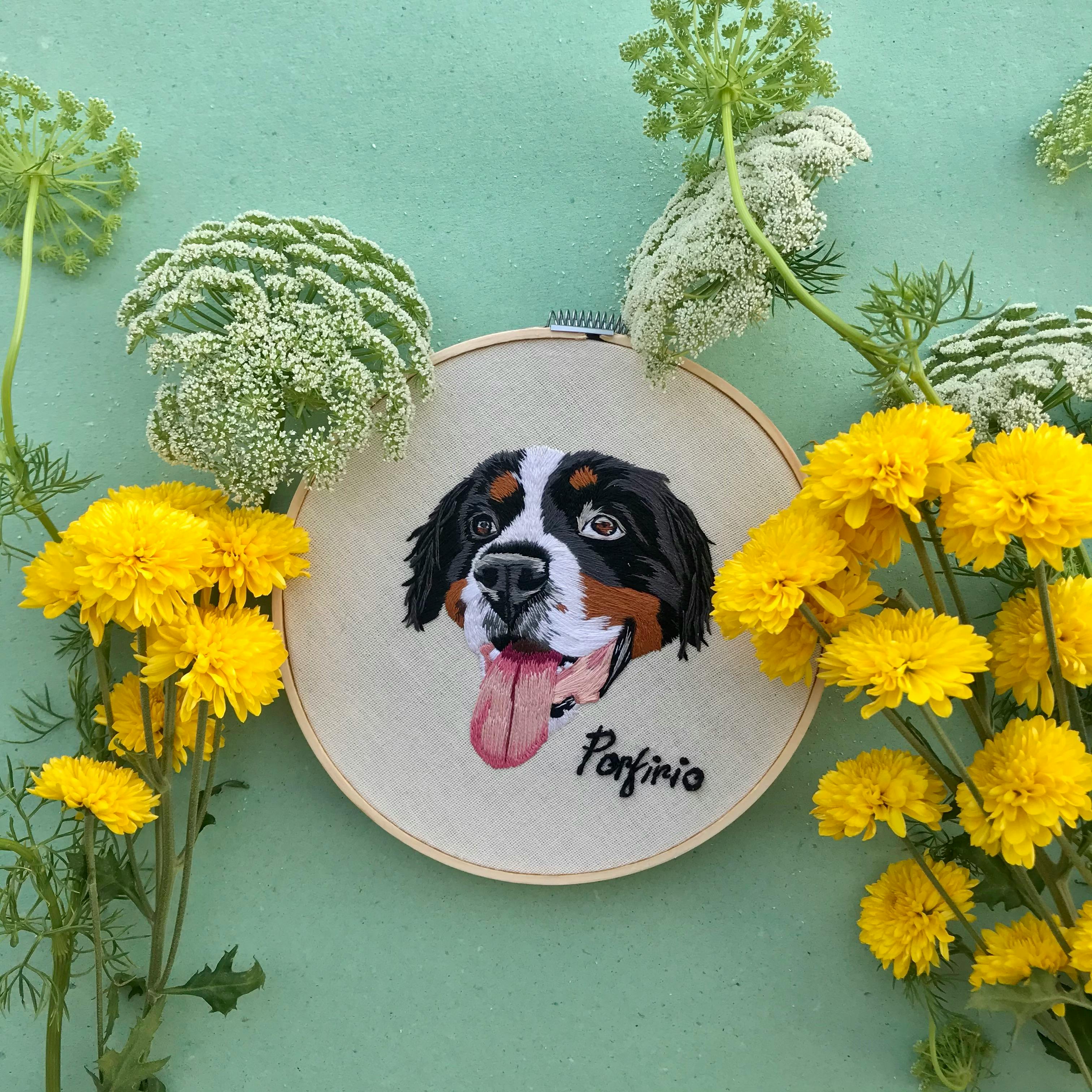DIY Embroidery Kit Completed